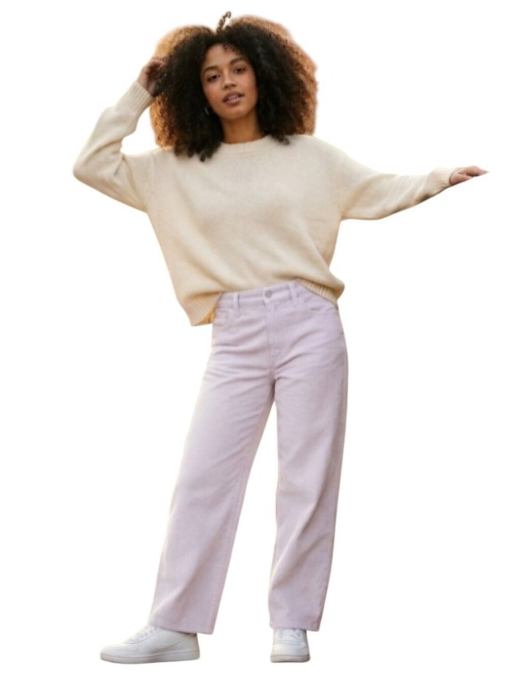 Levi's Fresh Baggy Dad Pale Lavender Corduroy Pants Cotton Size 29x30